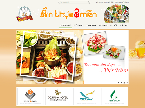 Thiết kế website ẩm thực theo yêu cầu